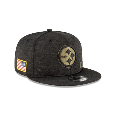 Pittsburgh Steelers Gorra | New Era NFL Salute To Service 9fifty Snapback Cap Mexico - Negros